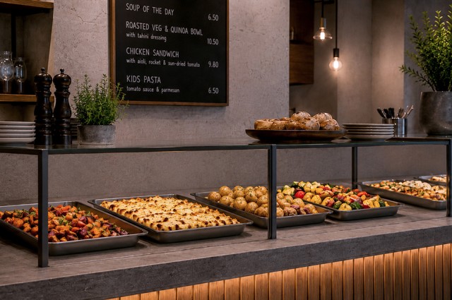 Heated food displays