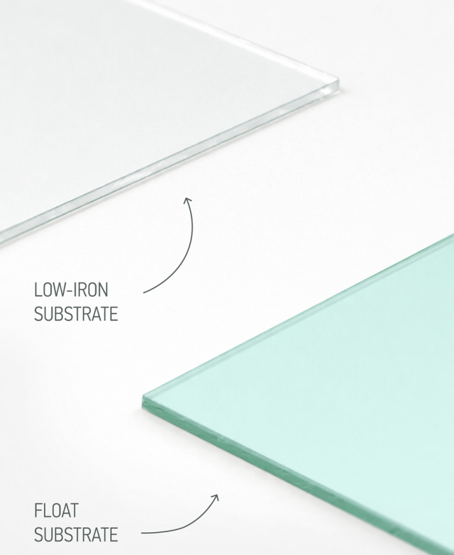 Low-iron glass is engineered to remove the compromise found in standard float glass.